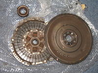 OEM clutch, throwout bearing and flywheel minutes before getting dumped